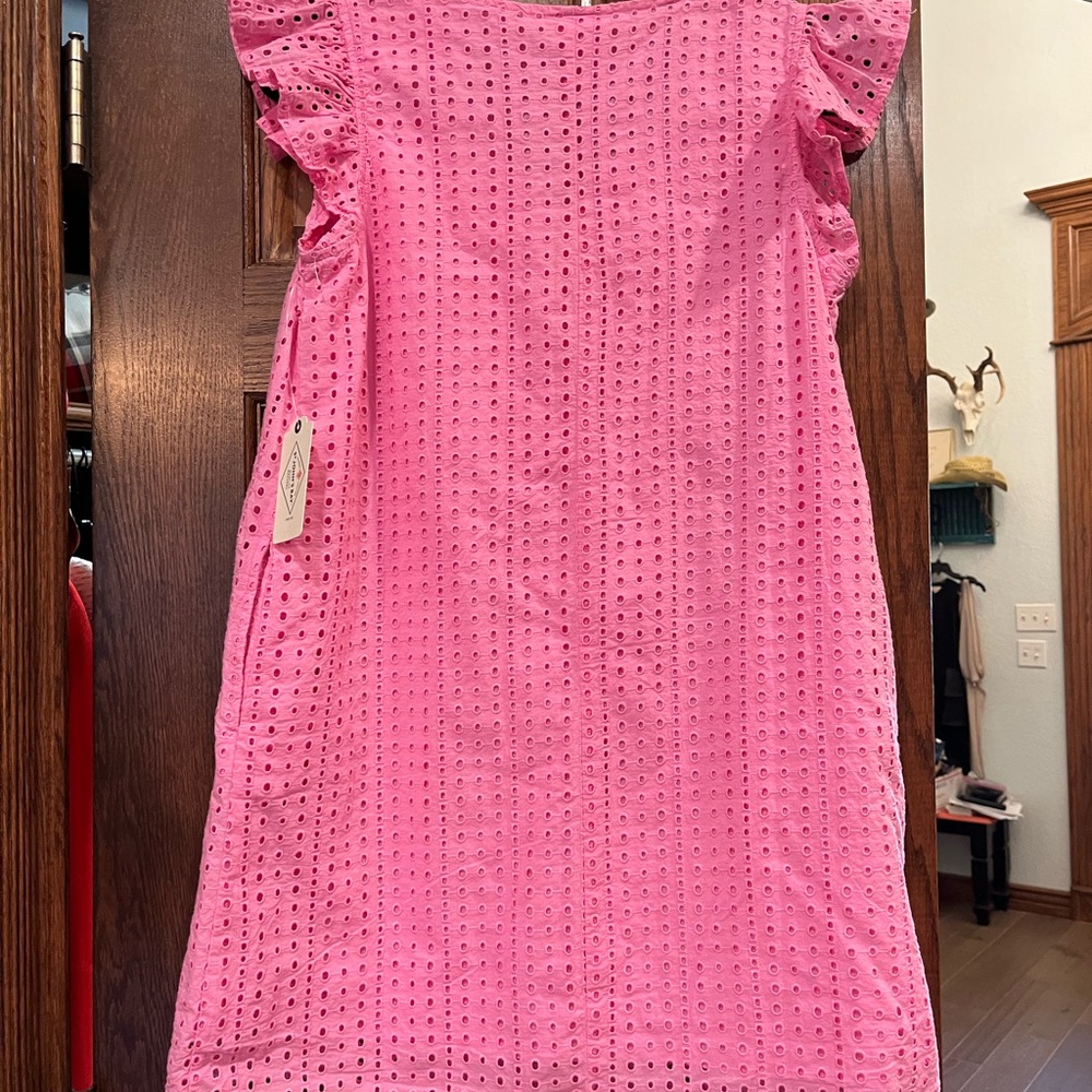 St. John's Bay Pink Bloom Eyelet Dress - Picture 9 of 9
